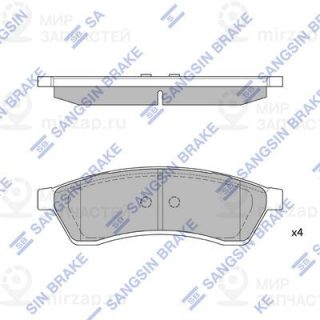 Комплект тормозных колодок (дисковый тормоз) SANGSIN SP1119R