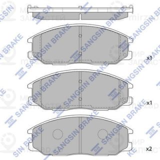 Комплект тормозных колодок (дисковый тормоз) SANGSIN SP1171