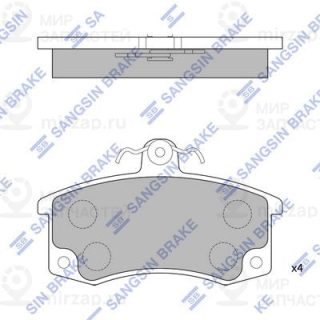 Комплект тормозных колодок (дисковый тормоз) SANGSIN SP1181