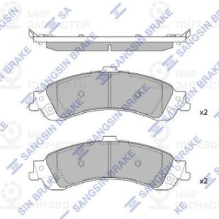 Комплект тормозных колодок (дисковый тормоз) SANGSIN SP1370