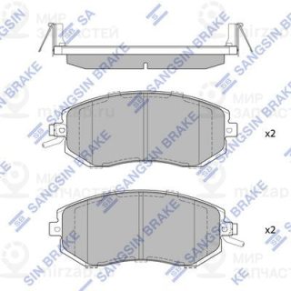 Комплект тормозных колодок (дисковый тормоз) SANGSIN SP1553