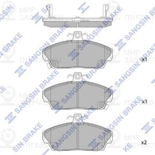 Комплект тормозных колодок (дисковый тормоз) SANGSIN SP1571