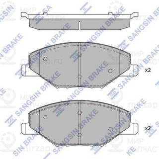 Комплект тормозных колодок (дисковый тормоз) SANGSIN SP1595
