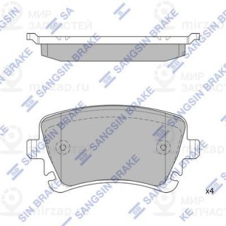 Комплект тормозных колодок (дисковый тормоз) SANGSIN SP2112R