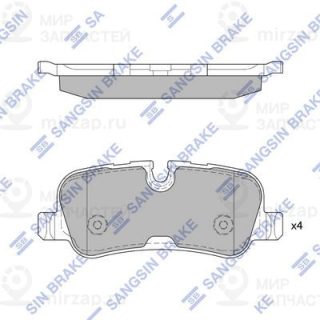 Комплект тормозных колодок (дисковый тормоз) SANGSIN SP2234