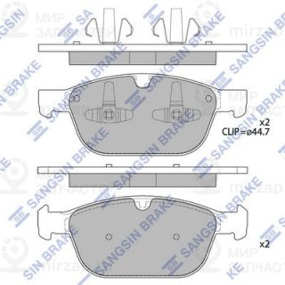Комплект тормозных колодок (дисковый тормоз) SANGSIN SP2320