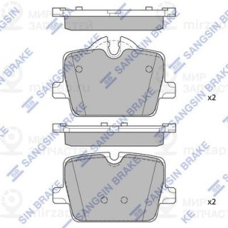 Комплект тормозных колодок (дисковый тормоз) SANGSIN SP2821