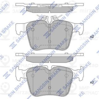 Комплект тормозных колодок (дисковый тормоз) SANGSIN SP4002