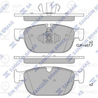 Комплект тормозных колодок (дисковый тормоз) SANGSIN SP4024