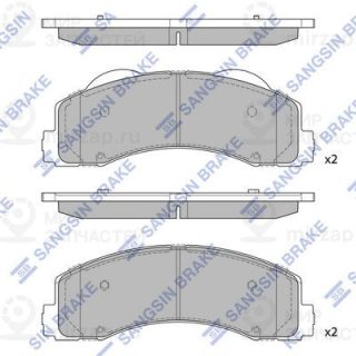 Комплект тормозных колодок (дисковый тормоз) SANGSIN SP4056