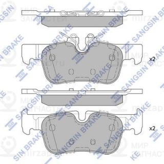 Комплект тормозных колодок (дисковый тормоз) SANGSIN SP4066