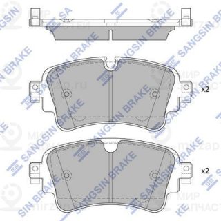 Комплект тормозных колодок (дисковый тормоз) SANGSIN SP4112