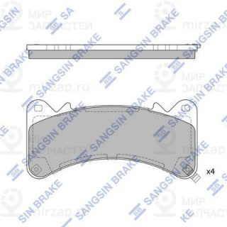 Комплект тормозных колодок (дисковый тормоз) SANGSIN SP4115