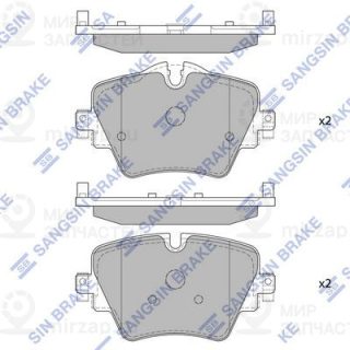 Комплект тормозных колодок (дисковый тормоз) SANGSIN SP4129