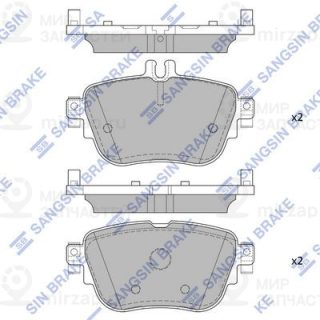 Комплект тормозных колодок (дисковый тормоз) SANGSIN SP4155