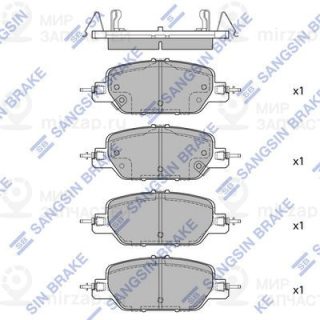 Комплект тормозных колодок (дисковый тормоз) SANGSIN SP4177