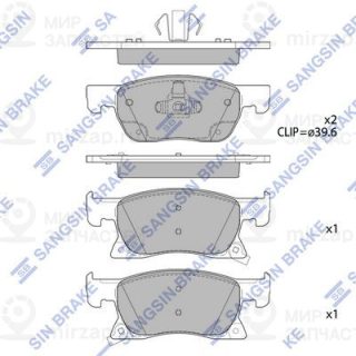 Комплект тормозных колодок (дисковый тормоз) SANGSIN SP4239