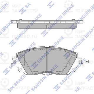 Комплект тормозных колодок (дисковый тормоз) SANGSIN SP4275