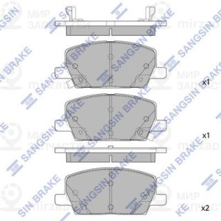 Комплект тормозных колодок (дисковый тормоз) SANGSIN SP4285