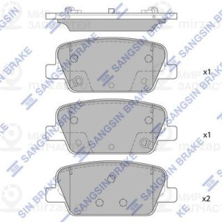 Комплект тормозных колодок (дисковый тормоз) SANGSIN SP4328