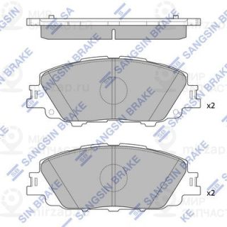 Комплект тормозных колодок (дисковый тормоз) SANGSIN SP4340