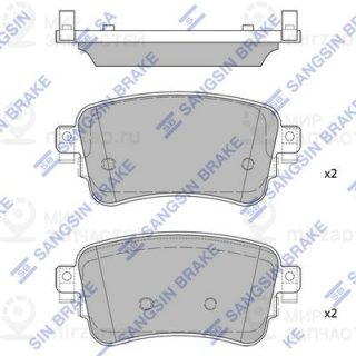 Комплект тормозных колодок (дисковый тормоз) SANGSIN SP4362