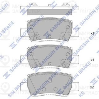 Комплект тормозных колодок (дисковый тормоз) SANGSIN SP4373