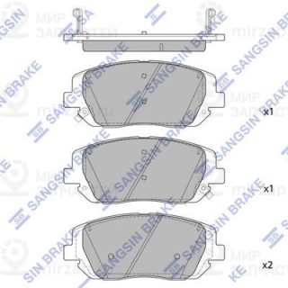 Комплект тормозных колодок (дисковый тормоз) SANGSIN SP4374