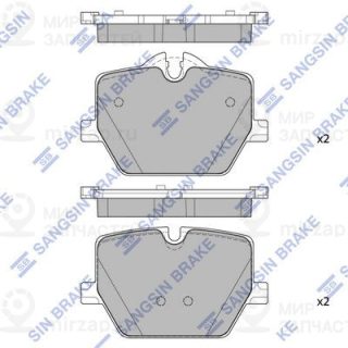 Комплект тормозных колодок (дисковый тормоз) SANGSIN SP4396