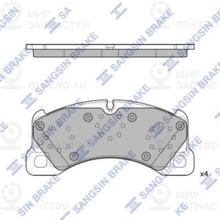 Комплект тормозных колодок (дисковый тормоз) SANGSIN SP4407