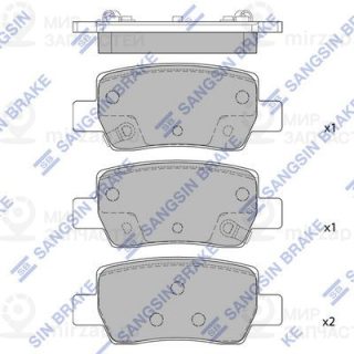 Комплект тормозных колодок (дисковый тормоз) SANGSIN SP4462