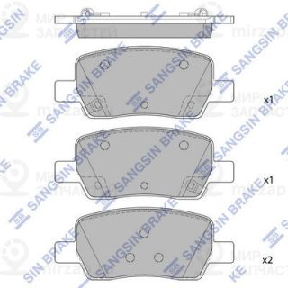 Комплект тормозных колодок (дисковый тормоз) SANGSIN SP4465