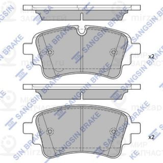 Комплект тормозных колодок (дисковый тормоз) SANGSIN SP4474