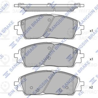 Комплект тормозных колодок (дисковый тормоз) SANGSIN SP4500