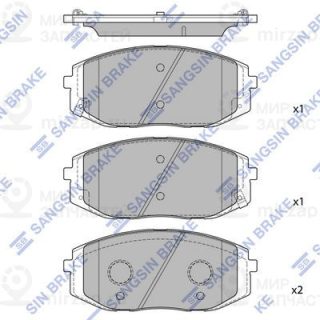 Комплект тормозных колодок (дисковый тормоз) SANGSIN SP4509