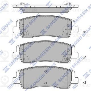 Комплект тормозных колодок (дисковый тормоз) SANGSIN SP4510