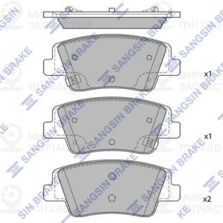 Комплект тормозных колодок (дисковый тормоз) SANGSIN SP4511