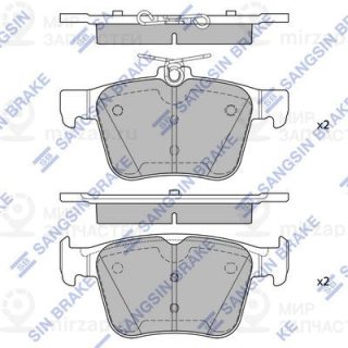 Комплект тормозных колодок (дисковый тормоз) SANGSIN SP4521