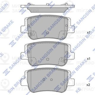 Комплект тормозных колодок (дисковый тормоз) SANGSIN SP4535
