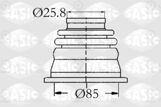 Комплект пыльника приводного вала SASIC 4003408