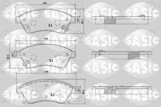 Комплект тормозных колодок (дисковый тормоз) SASIC 6216215