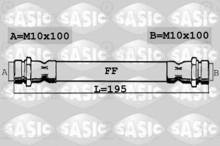 Тормозной шланг SASIC 6600047