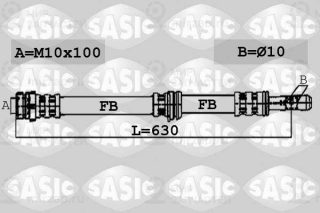 Тормозной шланг SASIC 6600059