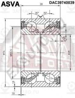 Запчасть ASVA DAC39740039