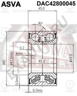 Запчасть ASVA DAC42800045