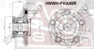 Ступица колеса ASVA HNWHFKA48R