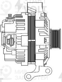 Генератор Для А/М Ford Fusion (02-)/Fiesta V (01-) 1.4I/1.6I 90A (Lg 1001) StartVOLT LG1001