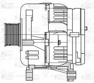Генератор Для А/М Камаз С Дв. Cummins Isb 6,7 Л. 110А (Lg 1756) StartVOLT LG1756