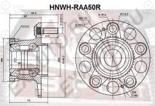 Ступица колеса ASVA HNWHRAA50R