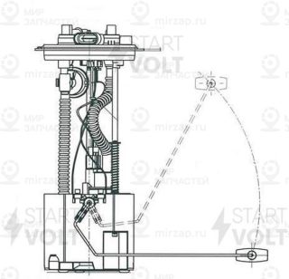 Модуль Топливного Насоса Для А/М Газель Next (13-) С Дв. A274 Evotech 2.7I Доп П StartVOLT SFM0308